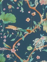 Asa Blue Whimsical Trail Wallpaper 4035539462 by Advantage Wallpaper for sale at Wallpapers To Go
