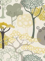 Misaki Yellow Trees Wallpaper 4035539943 by Advantage Wallpaper for sale at Wallpapers To Go