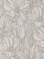 Selwyn Flock Sage Floral Wallpaper 297087355 by A Street Prints Wallpaper for sale at Wallpapers To Go