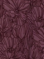 Selwyn Flock Burgundy Floral Wallpaper 297087357 by A Street Prints Wallpaper for sale at Wallpapers To Go
