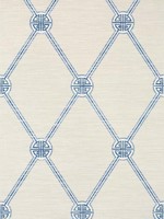 Turnberry Trellis Beige and Blue Wallpaper T13351 by Thibaut Wallpaper for sale at Wallpapers To Go