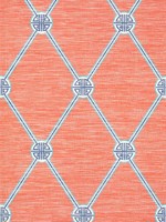 Turnberry Trellis Coral Wallpaper T13353 by Thibaut Wallpaper for sale at Wallpapers To Go