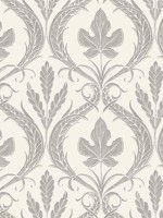 Adirondack Damask Gray Beige Wallpaper DM4925 by York Wallpaper for sale at Wallpapers To Go