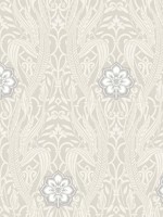 Gatsby Damask Gray Wallpaper DM4992 by York Wallpaper for sale at Wallpapers To Go