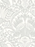Egret Damask Green Wallpaper DM4998 by York Wallpaper for sale at Wallpapers To Go