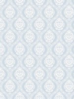 Petite Ogee Blue Wallpaper DM5026 by York Wallpaper for sale at Wallpapers To Go