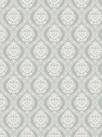 Petite Ogee Green Wallpaper DM5028 by York Wallpaper for sale at Wallpapers To Go