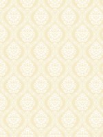 Petite Ogee Yellow Wallpaper DM5029 by York Wallpaper for sale at Wallpapers To Go