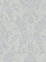 Antonella Light Blue Scroll Wallpaper 405824880 by Brewster Wallpaper for sale at Wallpapers To Go