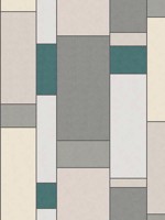 De Stijl Geometric Perry Teal and Frosted Petal Wallpaper KTM1110 by Seabrook Wallpaper for sale at Wallpapers To Go