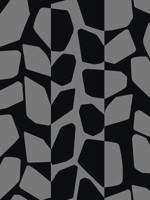 Primitive Vines Metallic Black Wallpaper BW3894 by York Wallpaper for sale at Wallpapers To Go