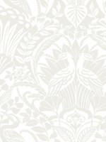 Egret Damask White Cream Wallpaper BW3932 by York Wallpaper for sale at Wallpapers To Go