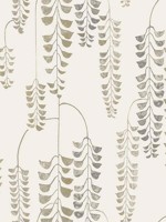 Deco Wisteria Cream Gold Wallpaper BW3941 by York Wallpaper for sale at Wallpapers To Go