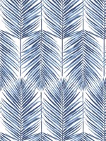 Paradise Palm Coastal Blue Wallpaper DT20002 by Dupont Wallpaper for sale at Wallpapers To Go