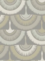 Feather and Fringe Gray Wallpaper BO6645 by Antonina Vella Wallpaper for sale at Wallpapers To Go