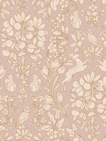 Richmond Pink Floral Wallpaper M1687 by Brewster Wallpaper for sale at Wallpapers To Go