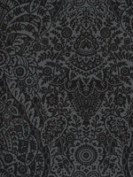 Maris Charcoal Flock Damask Wallpaper 297387365 by A Street Prints Wallpaper for sale at Wallpapers To Go