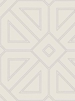 Voltaire Grey Beaded Geometric Wallpaper 297387371 by A Street Prints Wallpaper for sale at Wallpapers To Go
