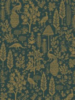 Menagerie Toile Brown Wallpaper RP7373 by Rifle Paper Co Wallpaper for sale at Wallpapers To Go