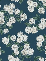 Hydrangea Blue Wallpaper RP7395 by Rifle Paper Co Wallpaper for sale at Wallpapers To Go