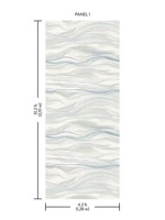 Currents 1 Panel Mural Blue Mural DD3841M by Antonina Vella Wallpaper for sale at Wallpapers To Go