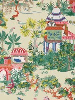 Mystic Garden Cream Wallpaper T20824 by Thibaut Wallpaper for sale at Wallpapers To Go