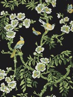 Yukio Black Wallpaper T20845 by Thibaut Wallpaper for sale at Wallpapers To Go
