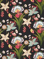 Pasadena Black Wallpaper T20853 by Thibaut Wallpaper for sale at Wallpapers To Go