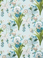 Pasadena Spa Blue Wallpaper T20855 by Thibaut Wallpaper for sale at Wallpapers To Go