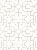 Fretwork Beige Wallpaper T20870 by Thibaut Wallpaper for sale at Wallpapers To Go