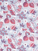 Indienne Hazel Red and Blue Fabric AF15115 by Anna French Fabrics for sale at Wallpapers To Go