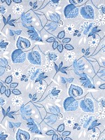 Indienne Hazel Blue Fabric AF15116 by Anna French Fabrics for sale at Wallpapers To Go