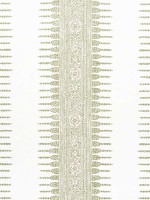 Javanese Stripe Green and White Fabric AF15136 by Anna French Fabrics for sale at Wallpapers To Go