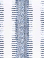 Javanese Stripe Navy and White Fabric AF15137 by Anna French Fabrics for sale at Wallpapers To Go