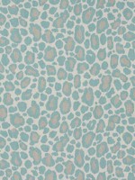 African Leopard Aqua Fabric AF72977 by Anna French Fabrics for sale at Wallpapers To Go