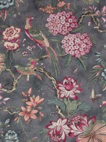 Villeneuve Charcoal Fabric AF72993 by Anna French Fabrics for sale at Wallpapers To Go