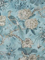 Villeneuve Aqua Fabric AF72996 by Anna French Fabrics for sale at Wallpapers To Go