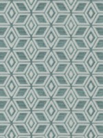 Jardin Maze Velvet Aqua Fabric AW72983 by Anna French Fabrics for sale at Wallpapers To Go