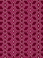 Jardin Maze Velvet Fuchsia Fabric AW72984 by Anna French Fabrics for sale at Wallpapers To Go