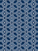 Jardin Maze Velvet Navy Fabric AW72986 by Anna French Fabrics for sale at Wallpapers To Go