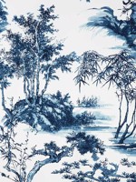 Kyoto Navy Fabric AF9826 by Anna French Fabrics for sale at Wallpapers To Go