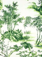 Kyoto Emerald Green Fabric AF9828 by Anna French Fabrics for sale at Wallpapers To Go