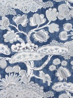 Tree House Navy Fabric AF9862 by Anna French Fabrics for sale at Wallpapers To Go