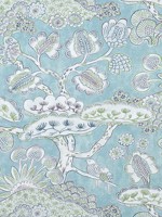 Tree House Robins Egg Fabric AF9863 by Anna French Fabrics for sale at Wallpapers To Go