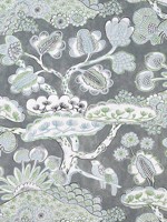 Tree House Grey Fabric AF9864 by Anna French Fabrics for sale at Wallpapers To Go
