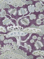Tree House Eggplant Fabric AF9865 by Anna French Fabrics for sale at Wallpapers To Go