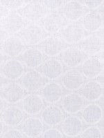 Marbella Circle Embroidery White Fabric AW9120 by Anna French Fabrics for sale at Wallpapers To Go
