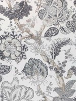 Kalamkari Black and White Fabric AF78739 by Anna French Fabrics for sale at Wallpapers To Go