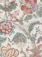Kalamkari Red and Gold Fabric AF78741 by Anna French Fabrics for sale at Wallpapers To Go