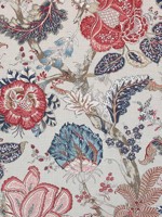 Kalamkari Blue and Red Fabric AF78742 by Anna French Fabrics for sale at Wallpapers To Go